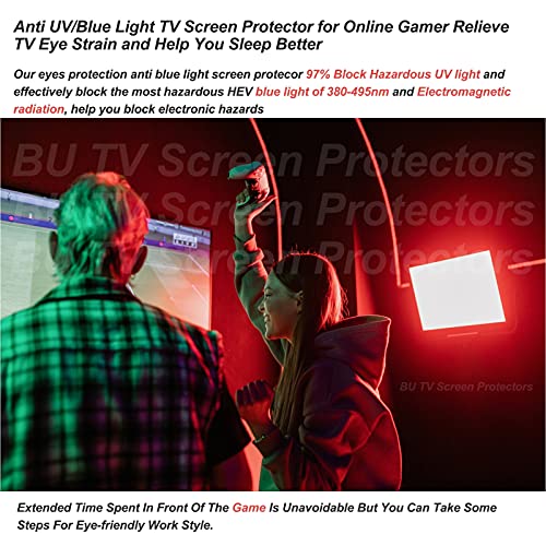 43-65 Inch Monitor TV Screen Protector Anti-Glare Anti-Scratch Anti Blue Light Protector Film for TCL/Samsung/Toshiba/Sony/LG/Hisense,Ps Accessories