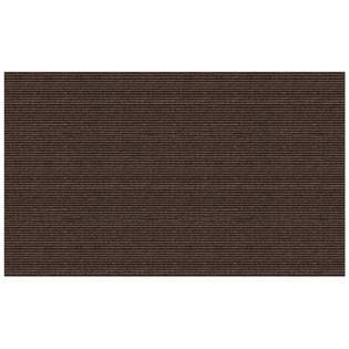 Indoor/Outdoor Double-Ribbed Carpet with Skid-Resistant Rubber Backing - Bittersweet Brown 6' x 35'