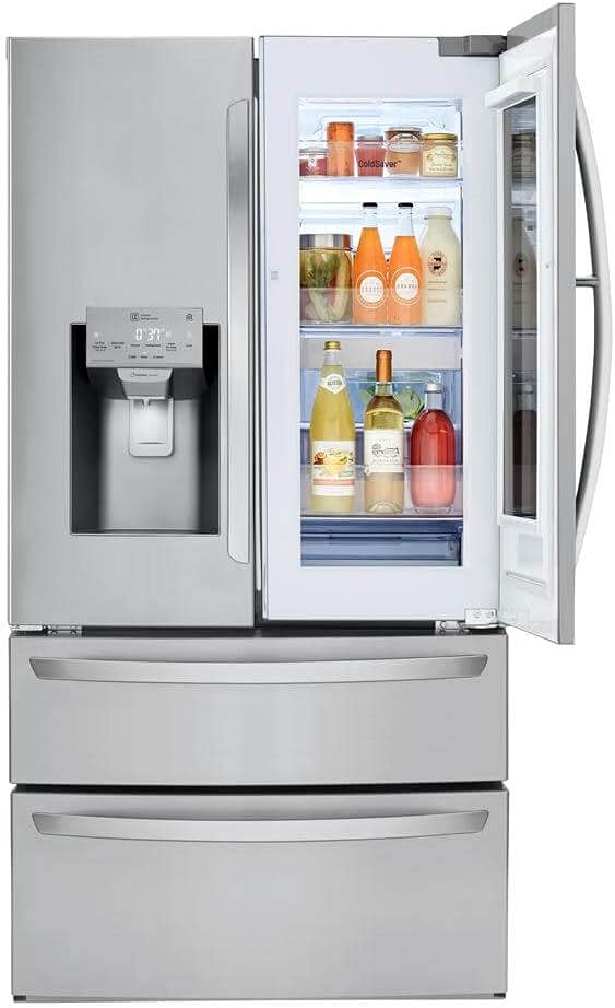 LG LMXS28596S 28 Cu. Ft. Stainless French-Door Smart Wi-Fi Enabled Refrigerator