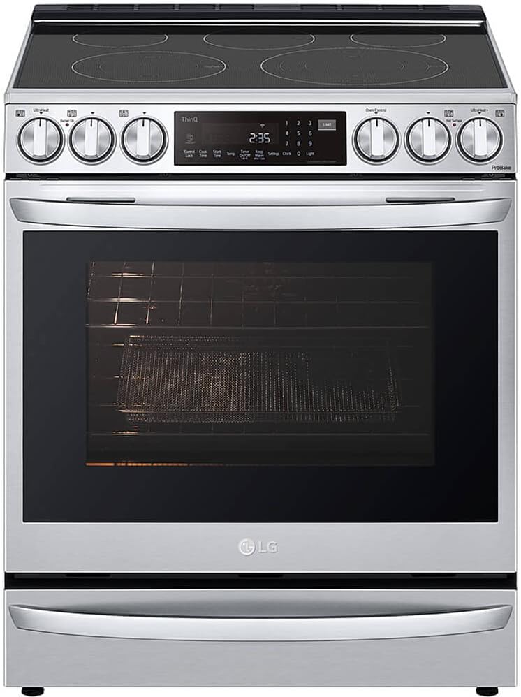 LG LSEL6337F 6.3 cu ft. Smart Wi-Fi Enabled ProBake Convection® InstaView™ Electric Slide-in Range with Air Fry
