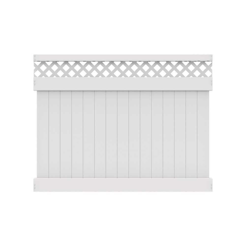 Barrette Outdoor Living Anderson 6 ft. x 8 ft Vinyl Lattice Top Fence Panel - Shop Hardware Tools Online Store