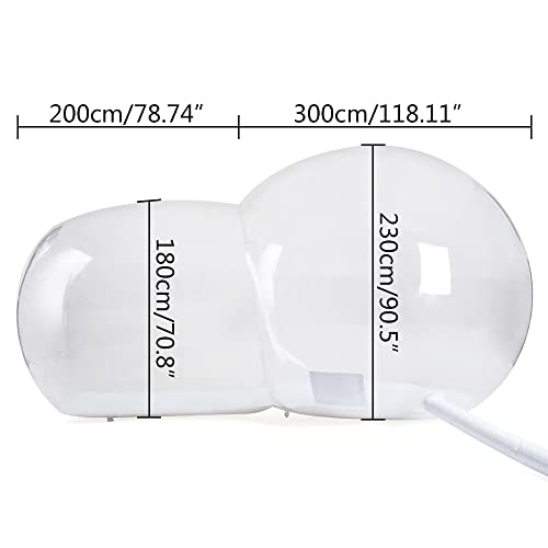 Bubble Tent,Inflatable Bubble Camping Tent 6.6ft Commercial Grade Outdoor Clear Dome Camping Cabin Bubble Tent with Air Blower,110V 300W for Outdoor Family Camping Backyard Party Festivals
