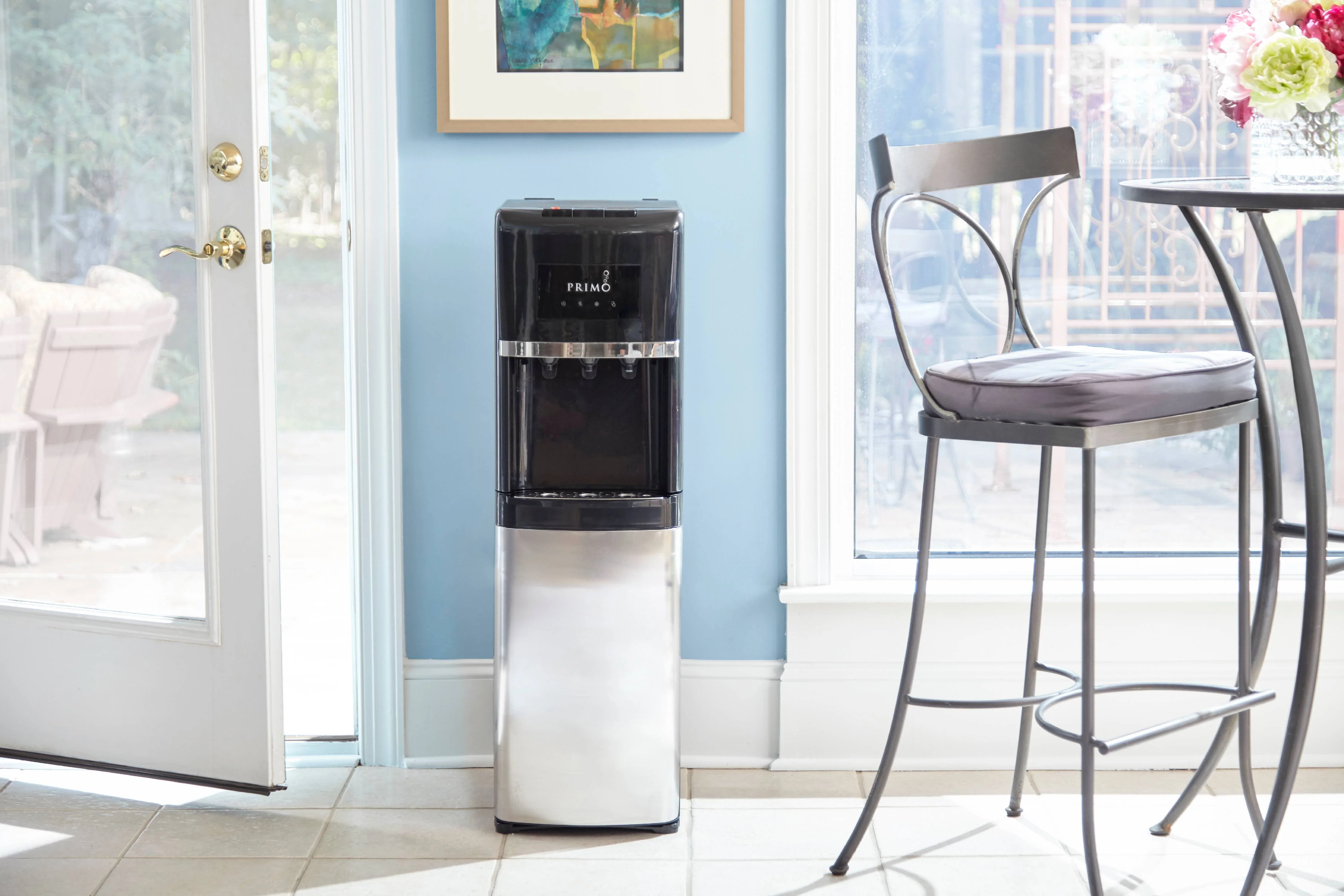 Primo Deluxe Water Dispenser Bottom Loading, Hot/Cold/Room Temp, Stainless