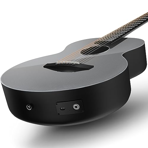 Enya X4 PRO Carbon Fiber Acoustic Electric Guitar, 41-Inch Full Size Cutaway Design, AcousticPlus Pickup System with Built-in Effects & Tuner, Includes Deluxe Hard Case, Leather Strap, Cable