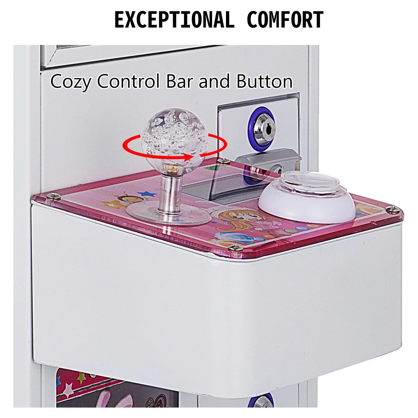 VEVOR Mini Claw Crane Machine 110V Metal Case Bar Candy Toy Catcher Shake-proof