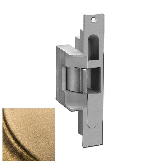 HES 3103112D606LCBMA 310-3-1 12D Electric Strike with Latchbolt and Locking Cam Monitor - Satin Brass