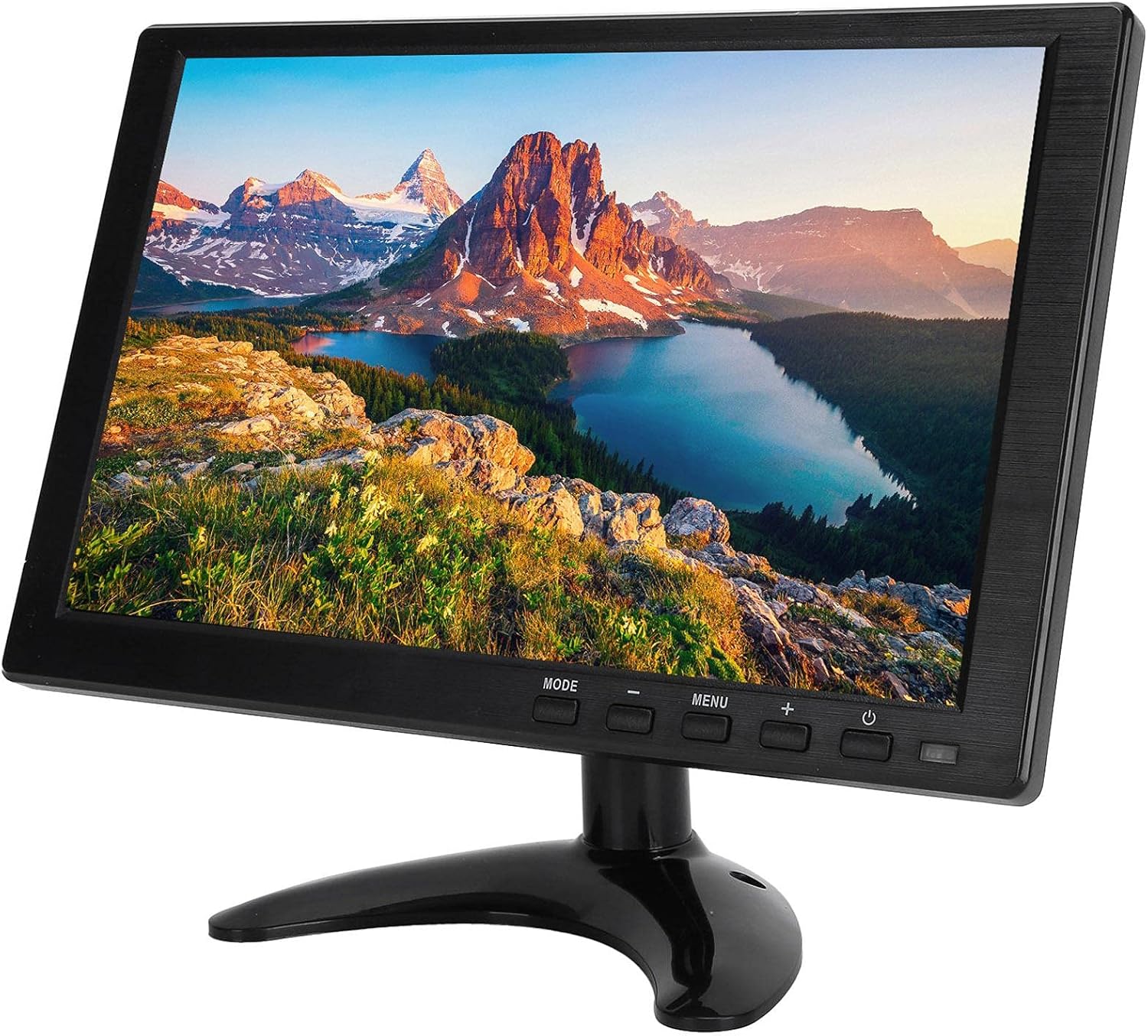 Hilitand 10.1inch TFT Monitor,HDMI +VGA 1280 X 800 16:10 250-300cd/m LED Backlight TFT Ultra Thin Monitor,Support HDMI/VGA/BNC/USB,for Game Office Car (US)