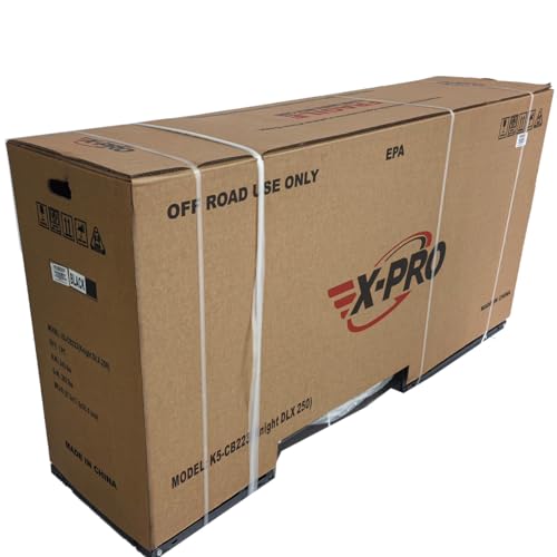 X-PRO Knight DLX 250 Dirt Bike 5-Speed Manual Transmission 21"/18" Wheels Blue | Zongshen Brand Engine, All Lights, Electric/Kick Start