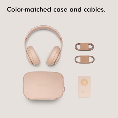 Beats Studio Pro - Wireless Bluetooth Noise Cancelling Headphones - Personalized Spatial Audio, USB-C Lossless Audio, Apple & Android Compatibility, Up to 40 Hours Battery Life - Sandstone