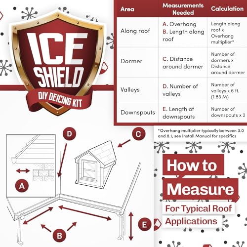 WarmlyYours Ice Shield Roof & Gutter Deicing Cable Kit, Protect from Ice and Snow Damage