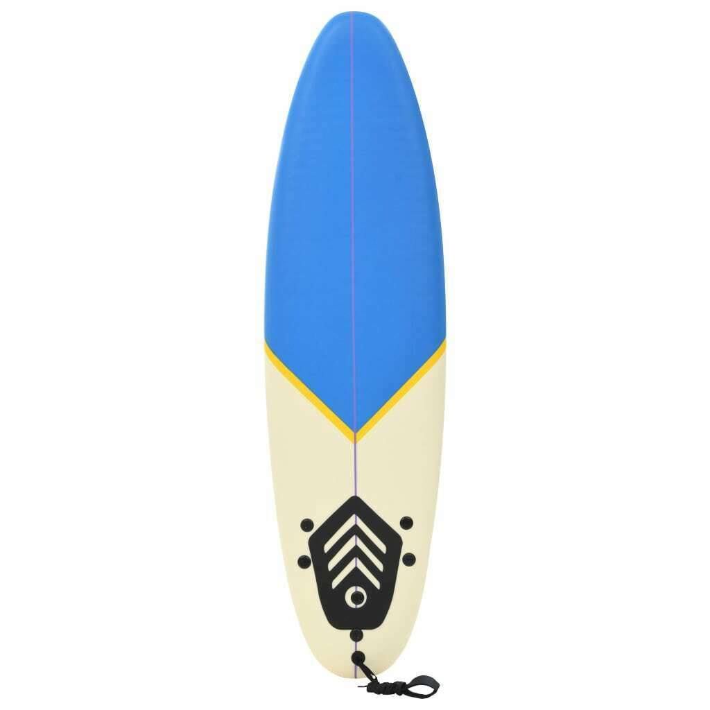 vidaXL Surfboard 66.9x22 Blue and Cream