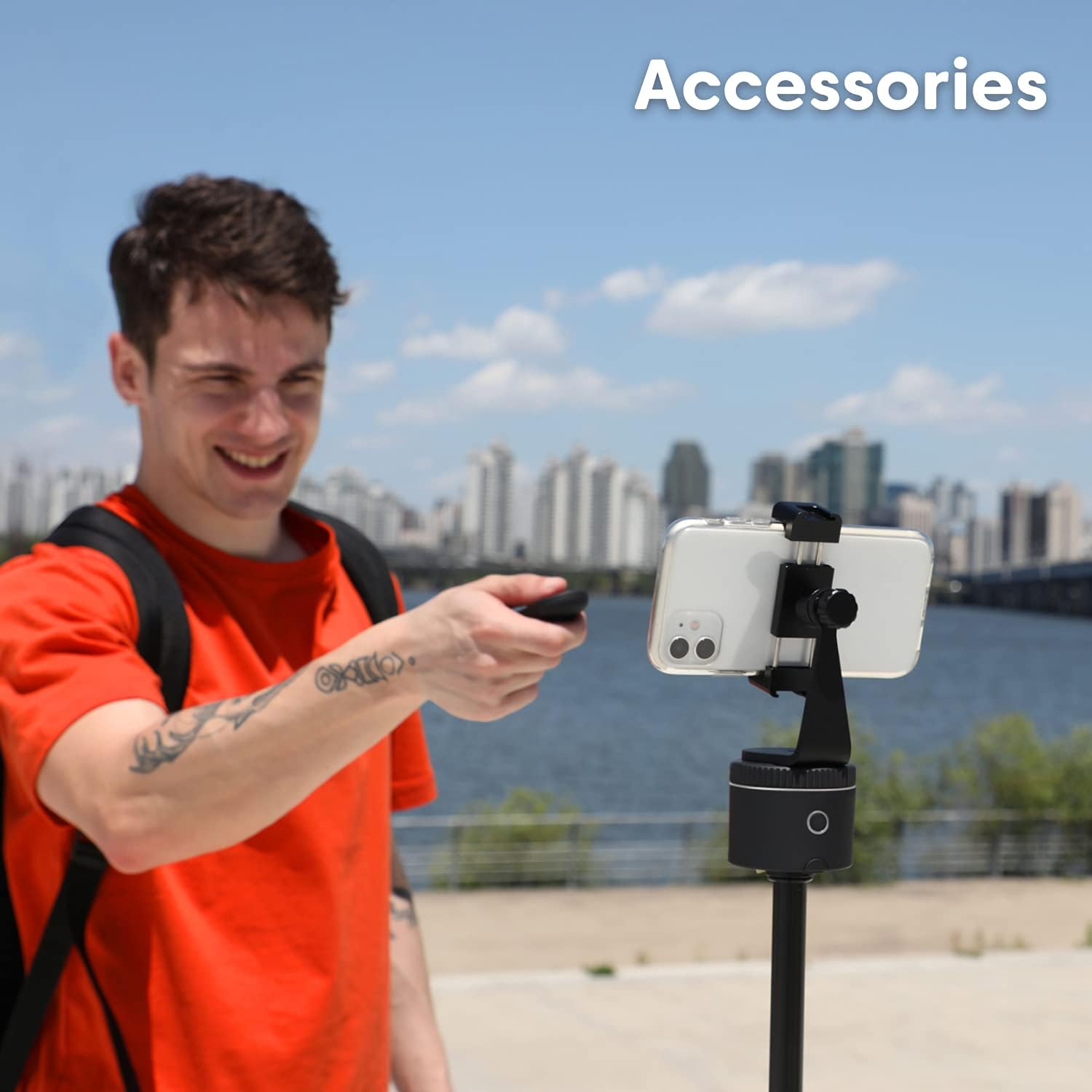 Pivo Pod Active Standard Pack (Pod Silver) - Fast Auto Tracking Complete Set Powered by AI - Tripod, Mount & Case Included - Active Lifestyle Outdoors Sports & Horse Riding