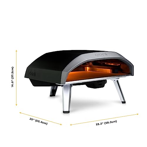 Ooni Koda 16 Gas Pizza Oven – Outdoor Pizza Oven – Portable Gas Pizza Oven For Authentic Stone Baked Pizzas – Great Addition For Any Outdoor Kitchen