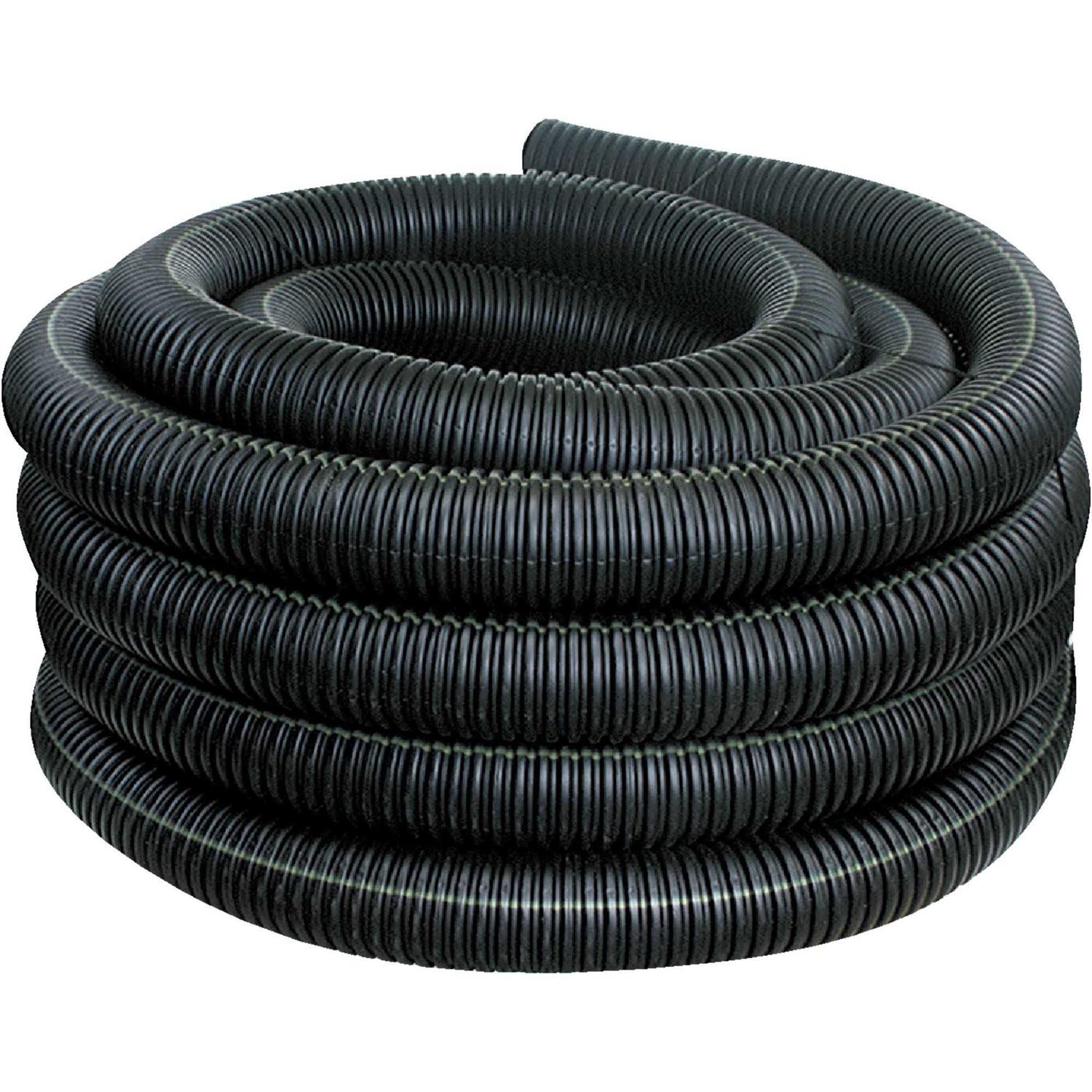 Advanced Drainage Systems Corrugated Drainage Pipe,100 ft. L,Solid - Shop Hardware Tools Online Store