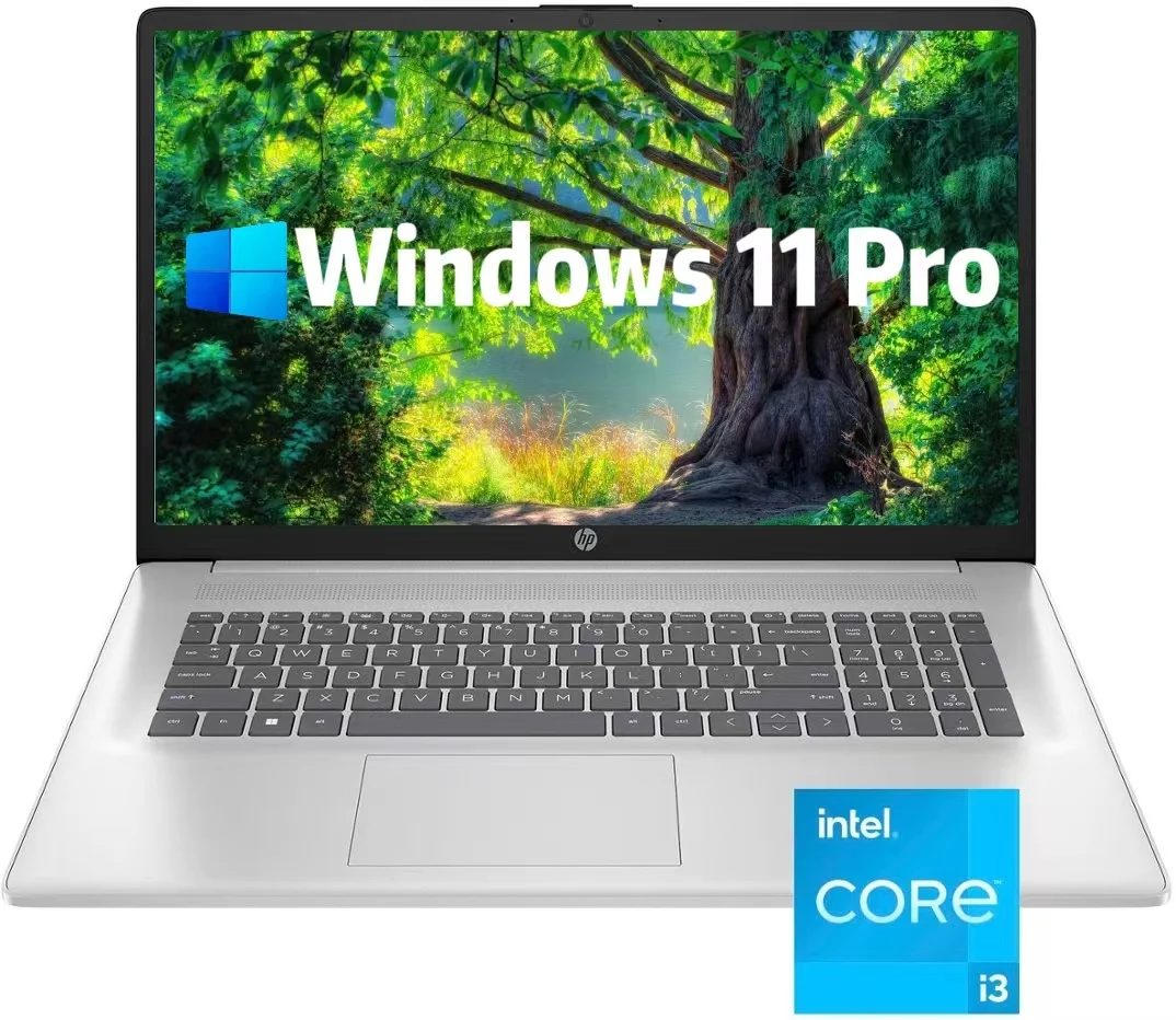 HP 2024 Newest 17.3" FHD Laptop,Intel Core i3-1215U, 32GB RAM, 1TB SSD, Webcam, HDMI, Bluetooth, Wi-Fi,Windows 11 Pro in S ModeSilver - Curated Treasures Market
