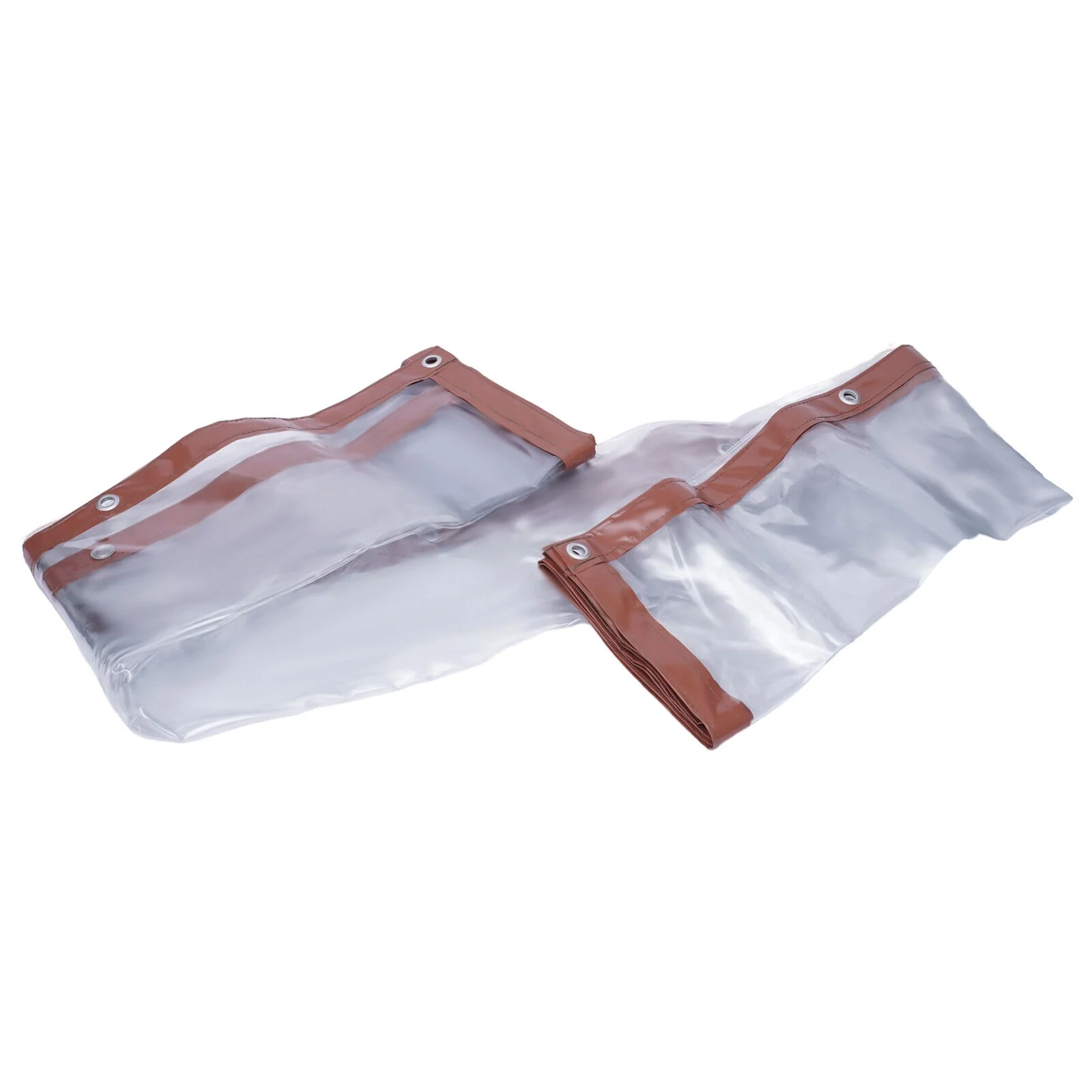 Water/Sun-proof Commercial Brown PVC Clear Awning Canopy Patio Roll Up Enclosure