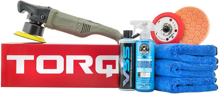 Chemical Guys BUF501X 10FX Random Orbital Polisher Kit, Polisher + 9 Items