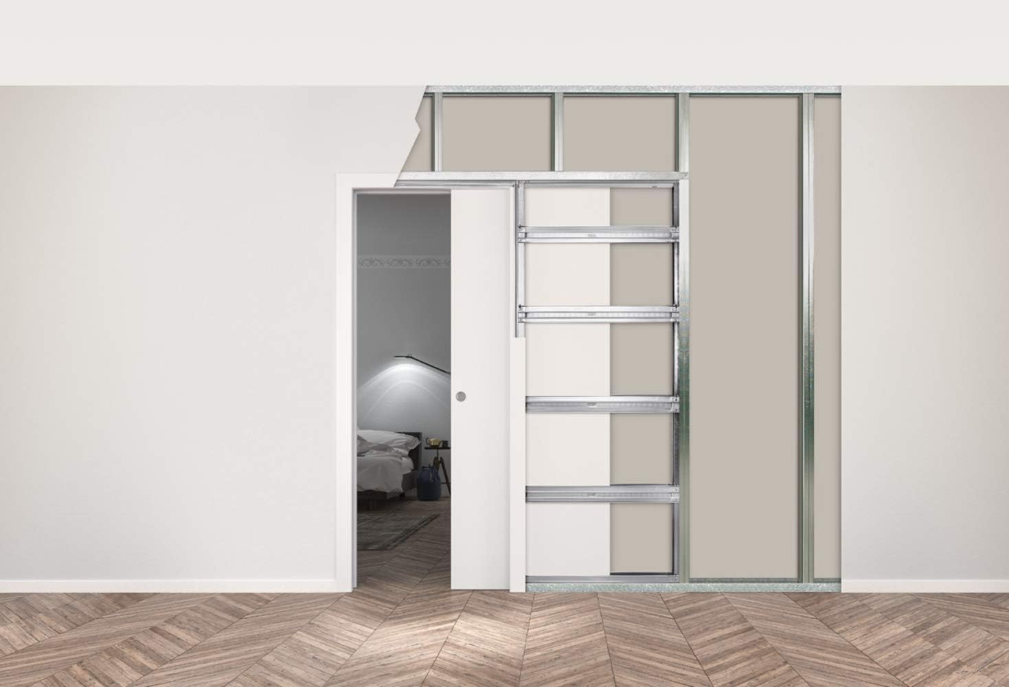 Eclisse Pocket Door Systems Frame Kit (2x6 Wall) (36" x 84")