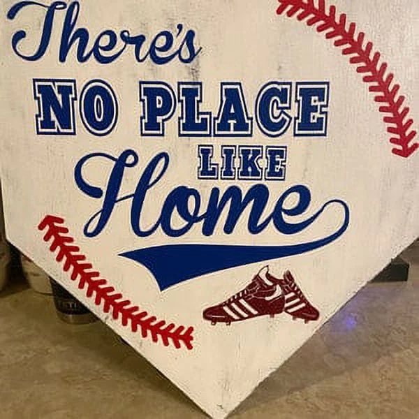 Unfinished Wood Home Plate Baseball Softball Diamond Base Silhouette - Craft- up to 24" DIY 46" / 3/4"