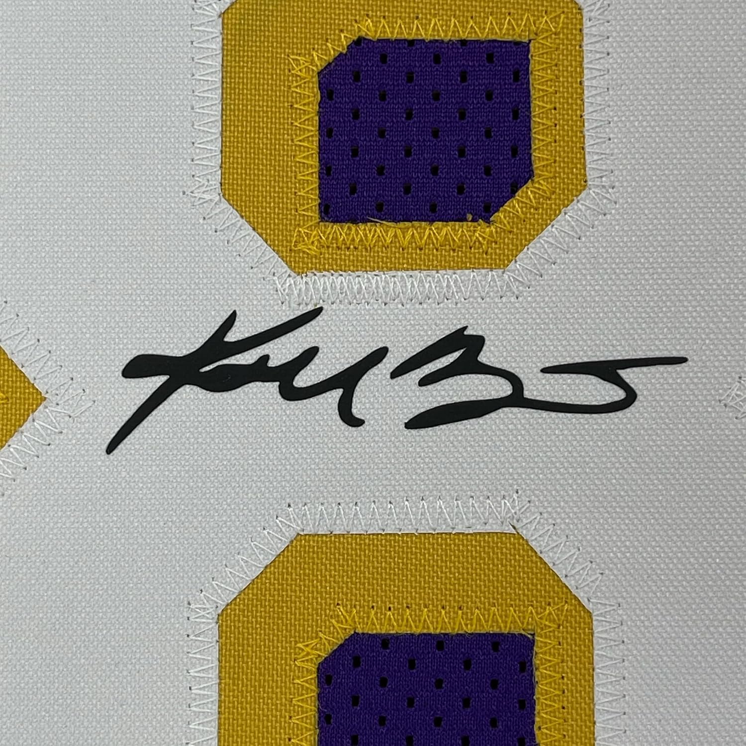 Framed Facsimile Autographed Kobe Bryant 35x39#8 Los Angeles LA Purple Reprint Laser Auto Basketball Jersey