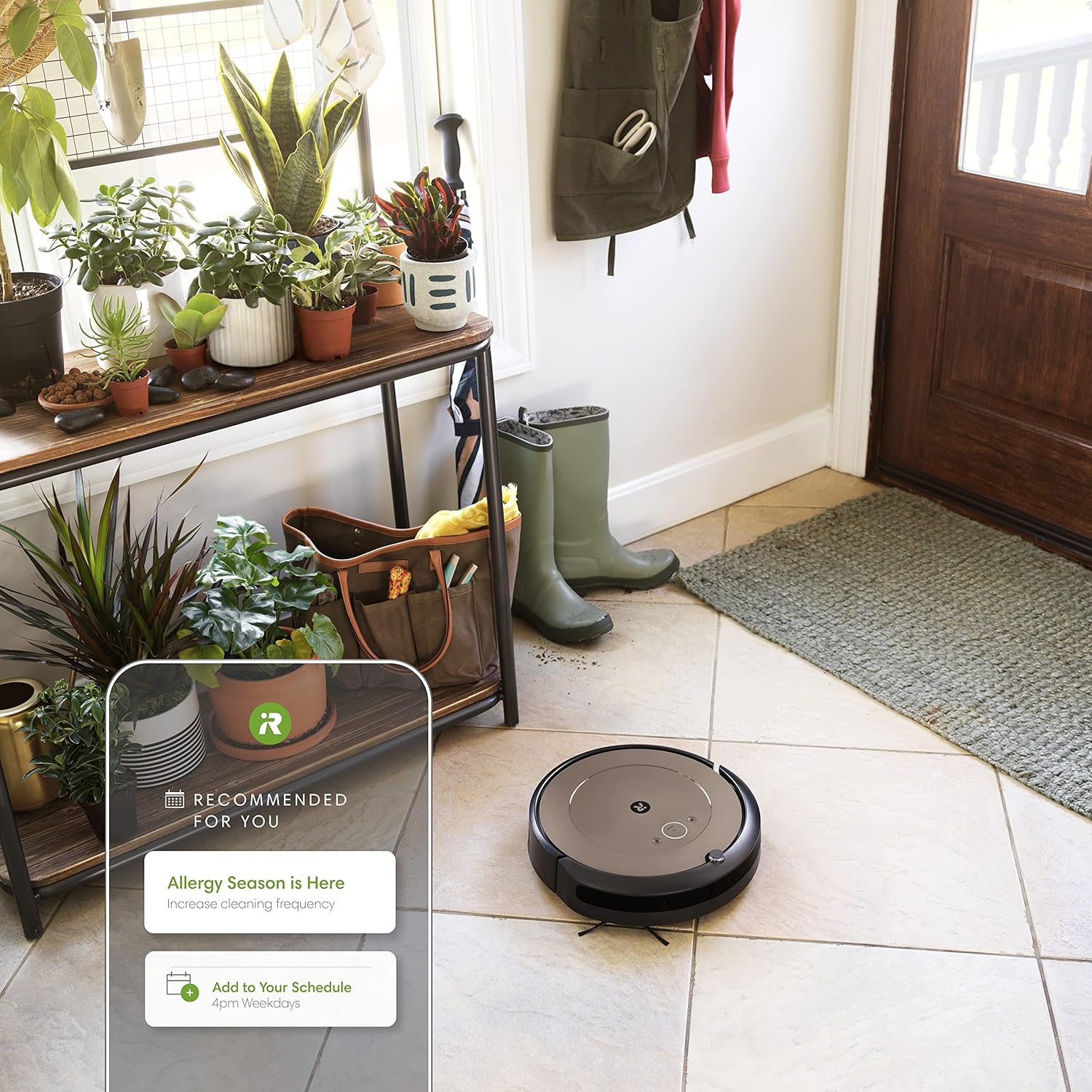 iRobot Roomba i1+ (1552) Wi-Fi Connected Self-Emptying Robot Vacuum, Ideal for Pet Hair, Carpets