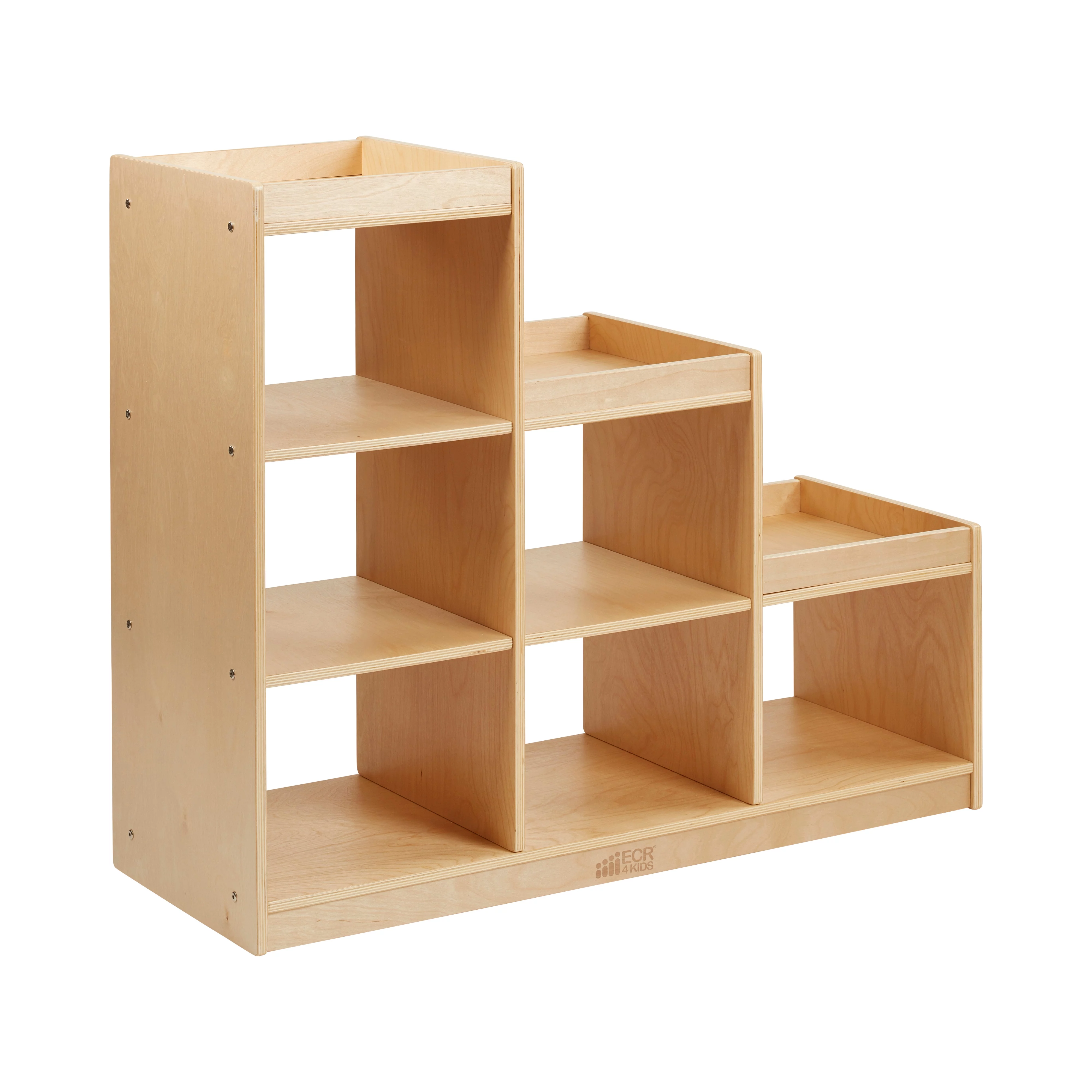 ECR4Kids 3-2-1 Cube Storage Cabinet, Kids Furniture, Natural