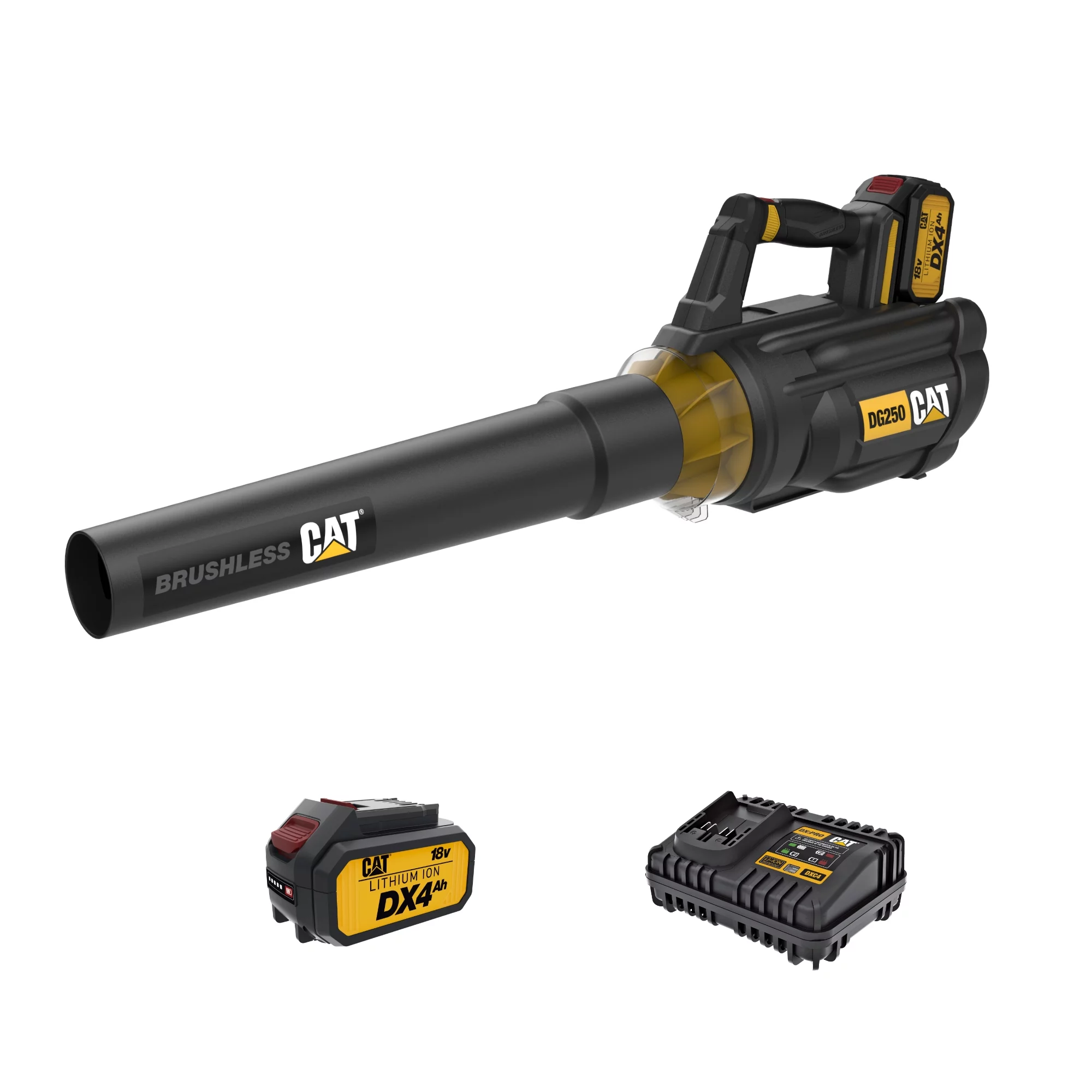 Caterpillar Cat? DG250 18V Brushless 100 MPH 450 CFM Cordless Leaf Blower (Battery & Charger Included) - Curated Treasures Market