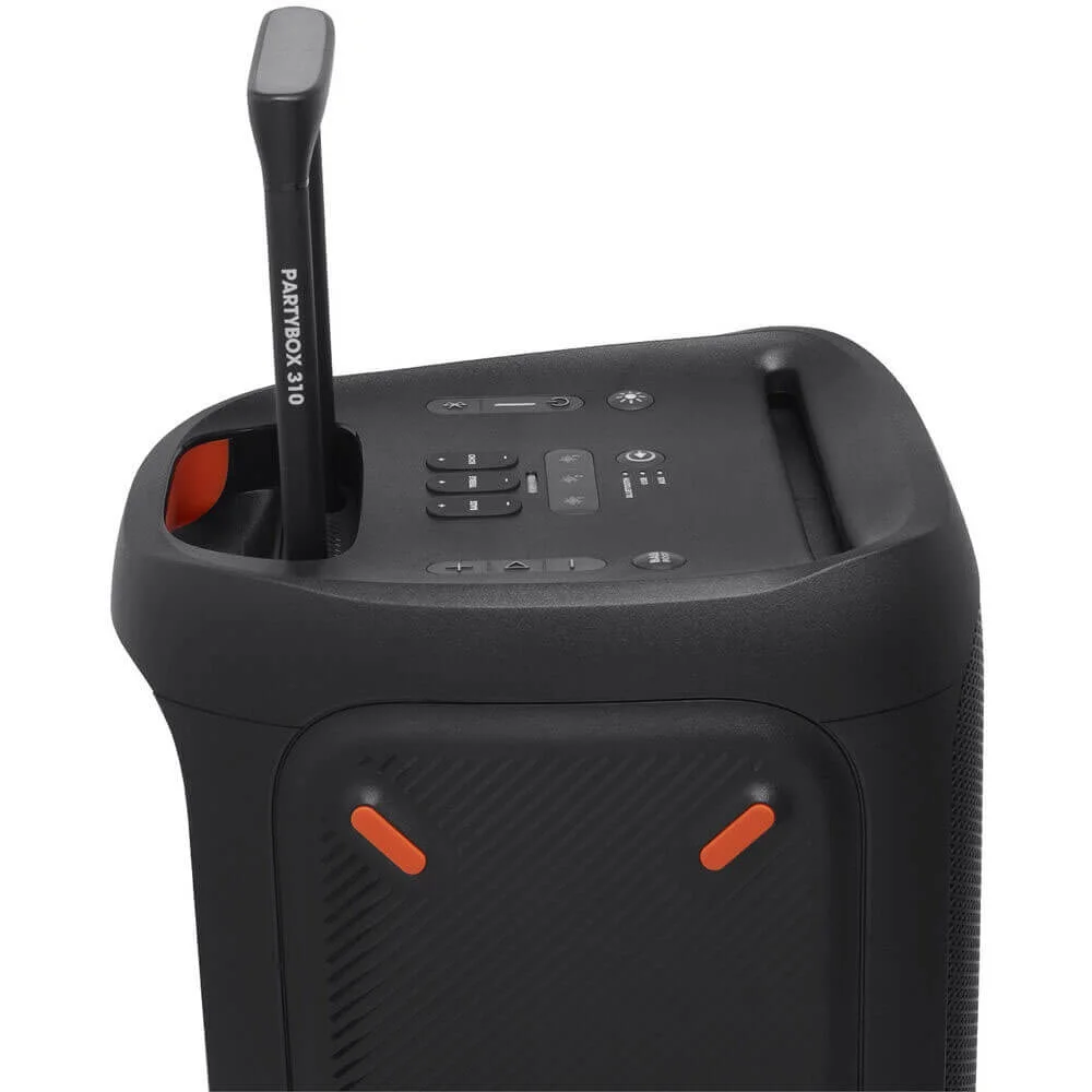 JBL Partybox 310 Portable Bluetooth Speaker with LED Lighting, Black