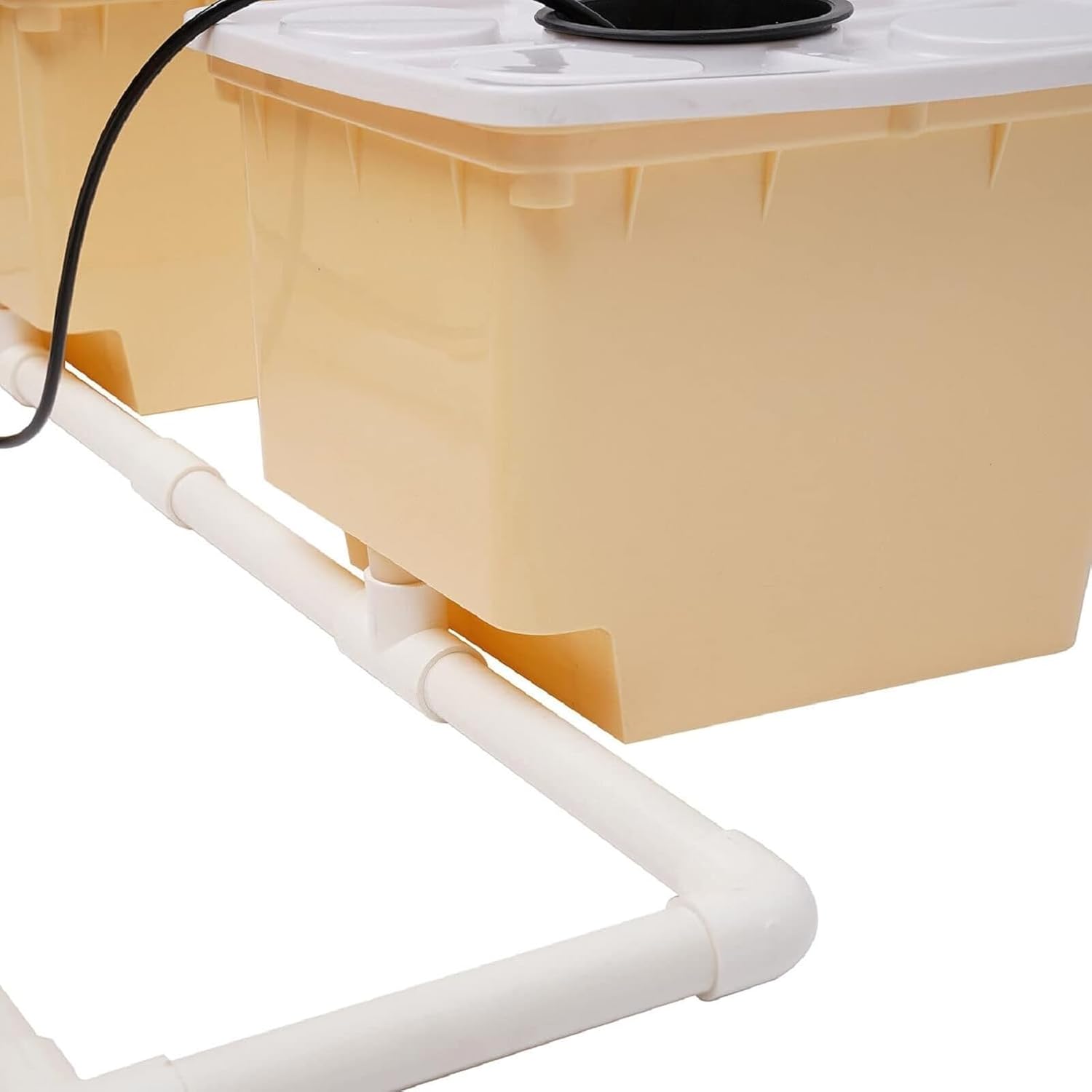 DWC Hydroponics System, 2.91 Gallon Deep Water Culture Growing System with 5 Sites Dutch Buckets and Lids, Recirculating Hydroponic Planter Kit for Cultivating Sorrel Tomatoes Peppers