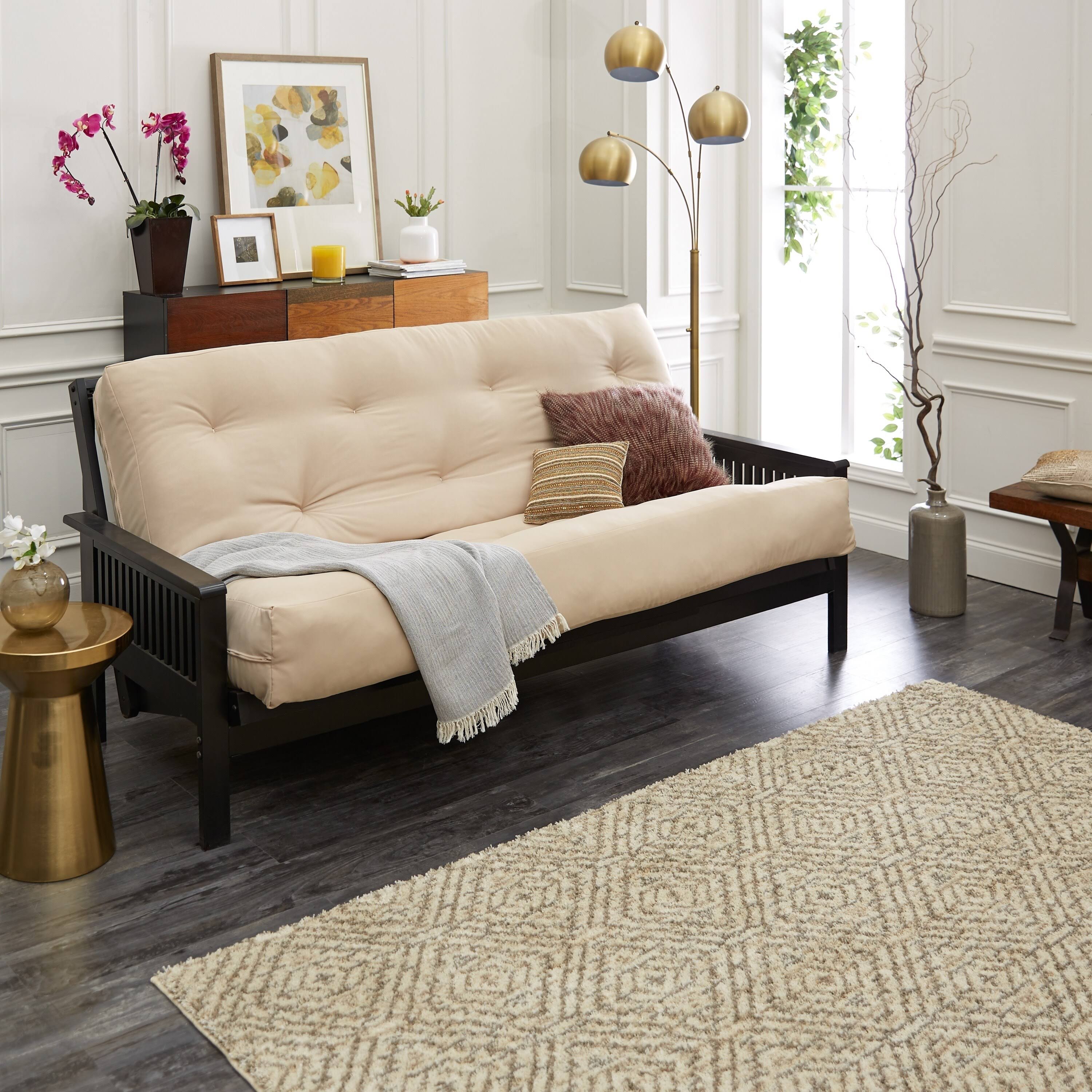 Humble and Haute Full Charcoal Grey 8-Inch Gel Memory Foam Futon Mattress
