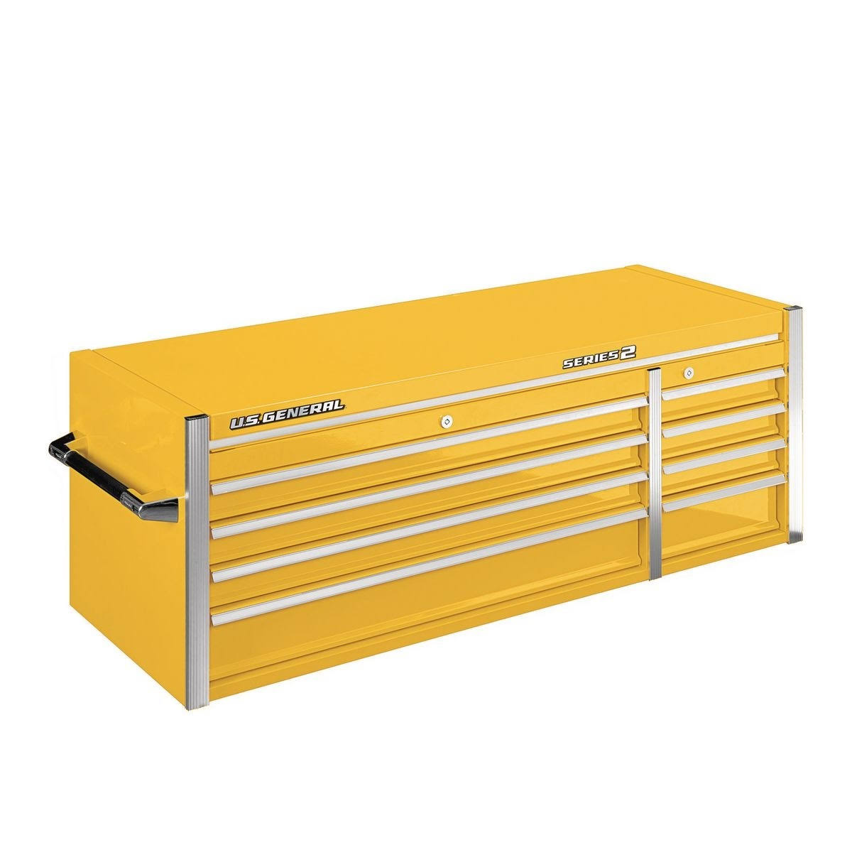 U.S. General 56 in. Double Bank Top Chest, Yellow 56115