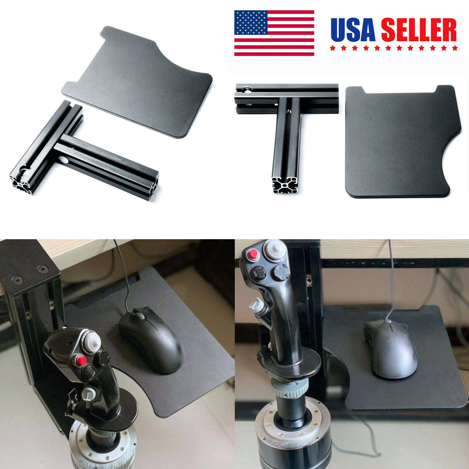 for Thrustmaster Hotas X56 VKB Flight Joystick Keyboard Mouse Mount Plate USA