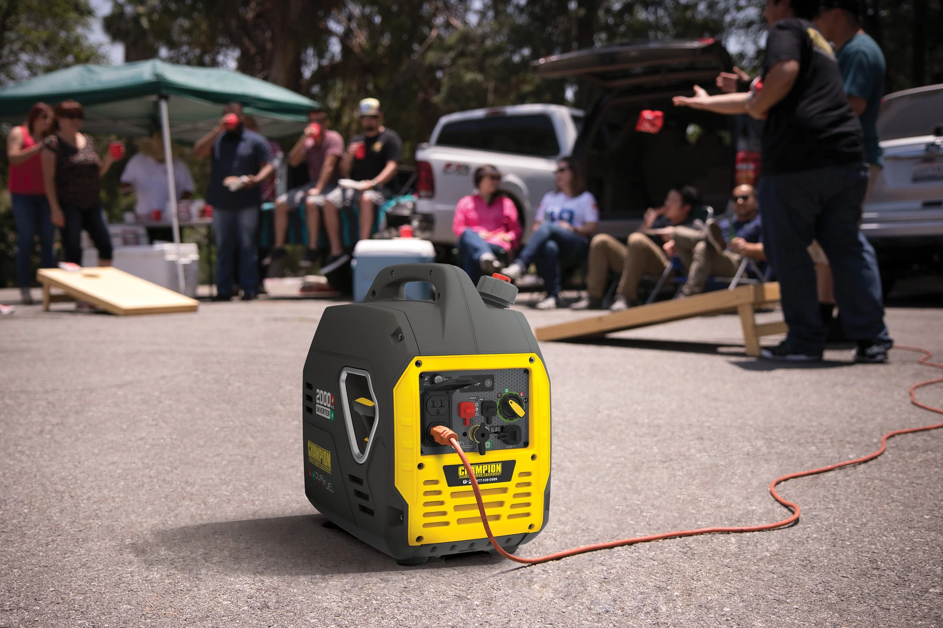 Champion Power Equipment 2000 Watt Dual Fuel Pull Cord Start Inverter Generator