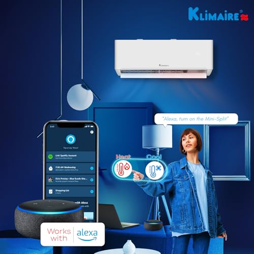 Klimaire Wall Mounted Ductless Mini Split Inverter A/C Heat Pump System