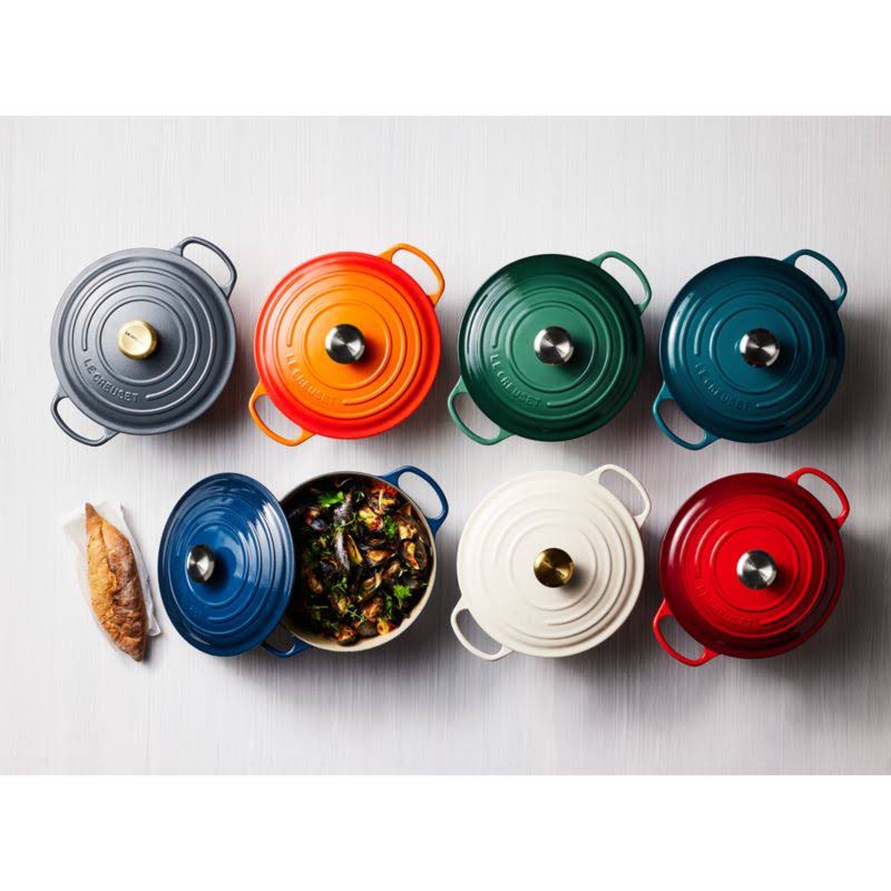 Le Creuset Signature 5.5 qt. Round Ink Dutch Oven with Lid