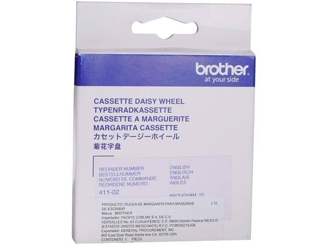 Brother 411 Brougham 10-Pitch Cassette Daisywheel for