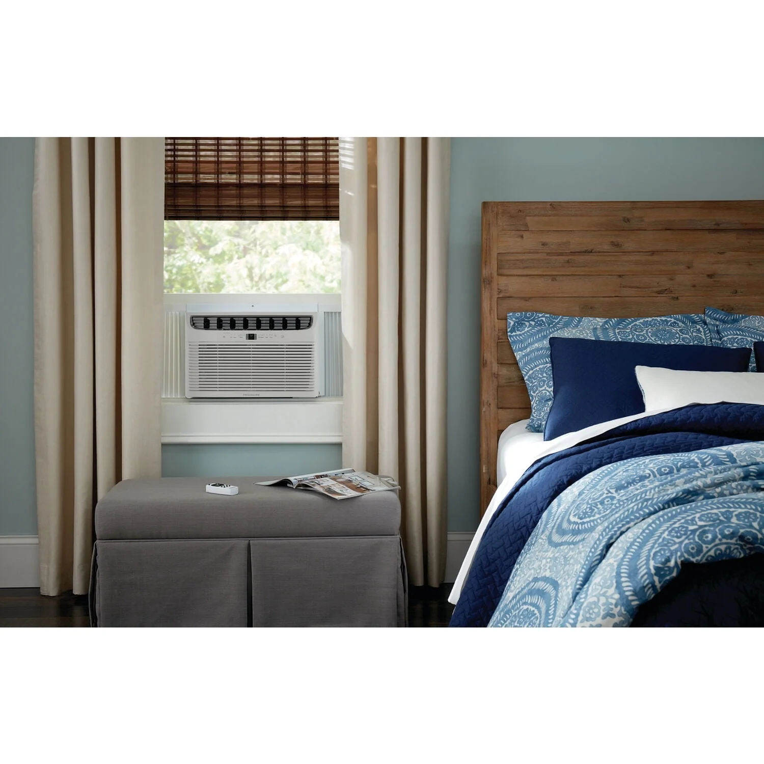 Frigidaire 5,000 BTU 115V Window-Mounted Mini-Compact Air Conditioner with Full-Function Remote Control, White