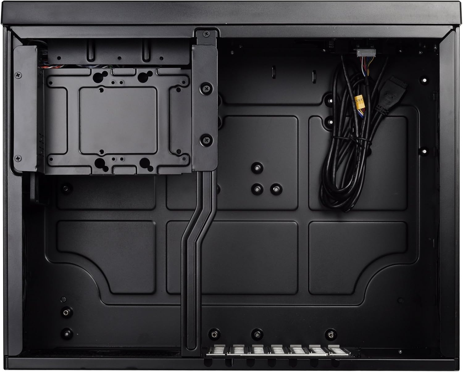 SilverStone Technology GD09B Home Theater Computer Case (HTPC) with Faux Aluminum Design for ATX/Micro-ATX Motherboards GD09B-x