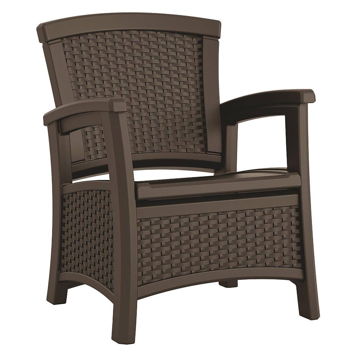 Suncast Commercial Bmcccpd1800 Club Chair,brown,plastic,ergonomic