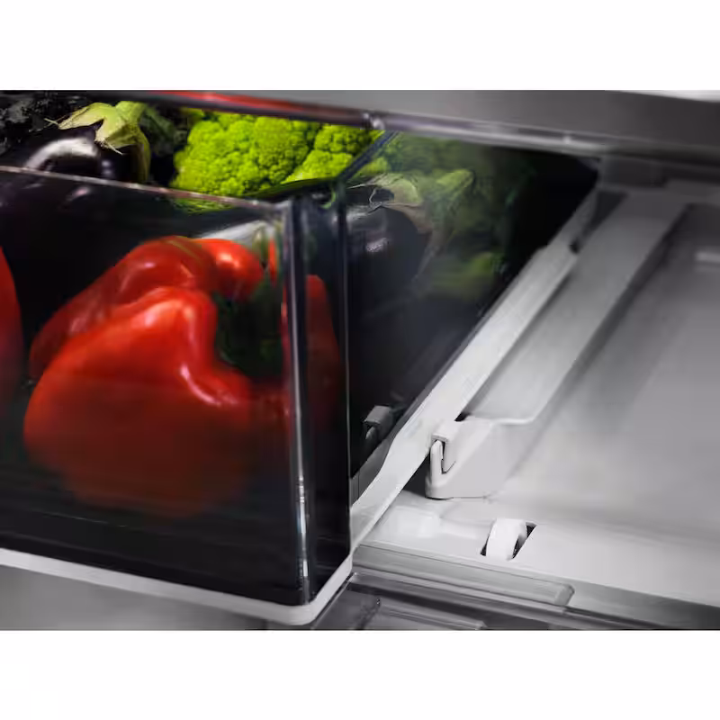 25.8 cu. ft. French Door Refrigerator in Black Stainless with Platinum Interior