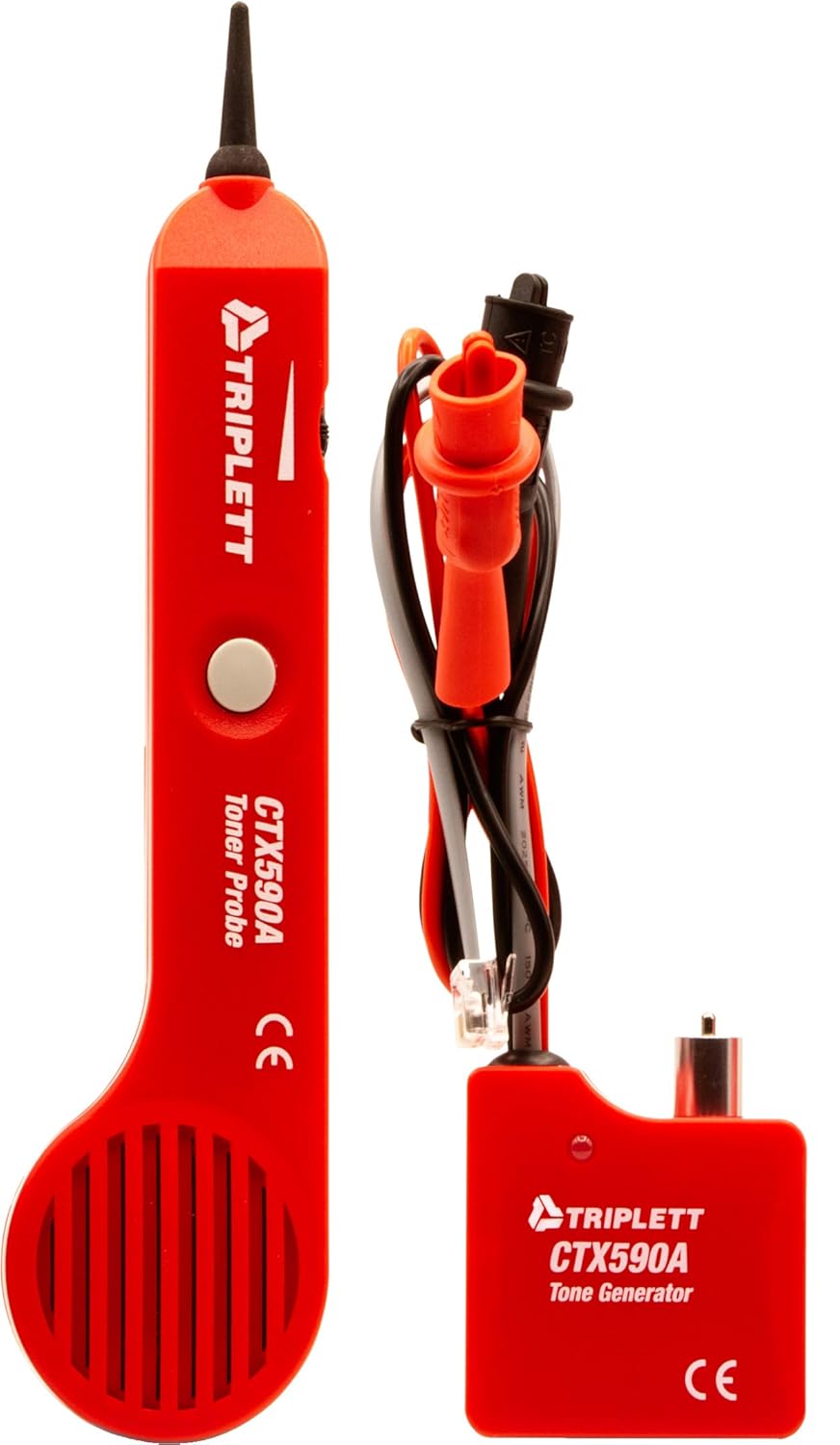 Triplett Fox & Hound Premium Tone and Probe Wire Tracing Kit Generates Multiple Tones with Adjustable Sensitivity for Electrical Wire, LAN Cable, Telephone, and More (3399)