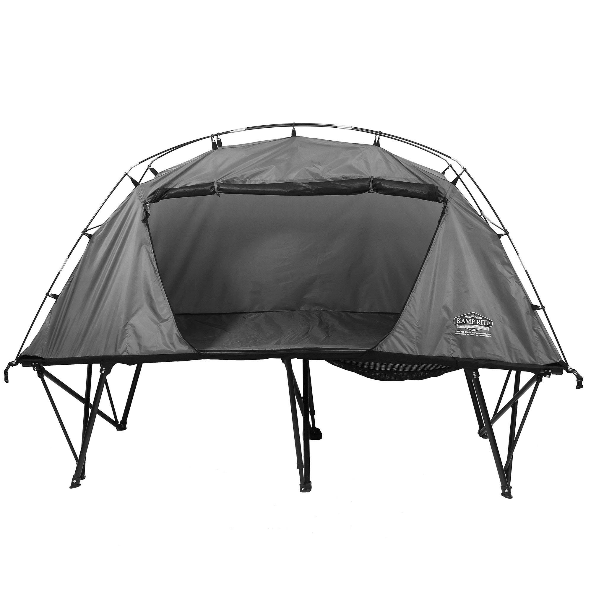 Kamp Rite CtC XL Compact Light Collapsible Backpacking Camping Tent Cot Gray