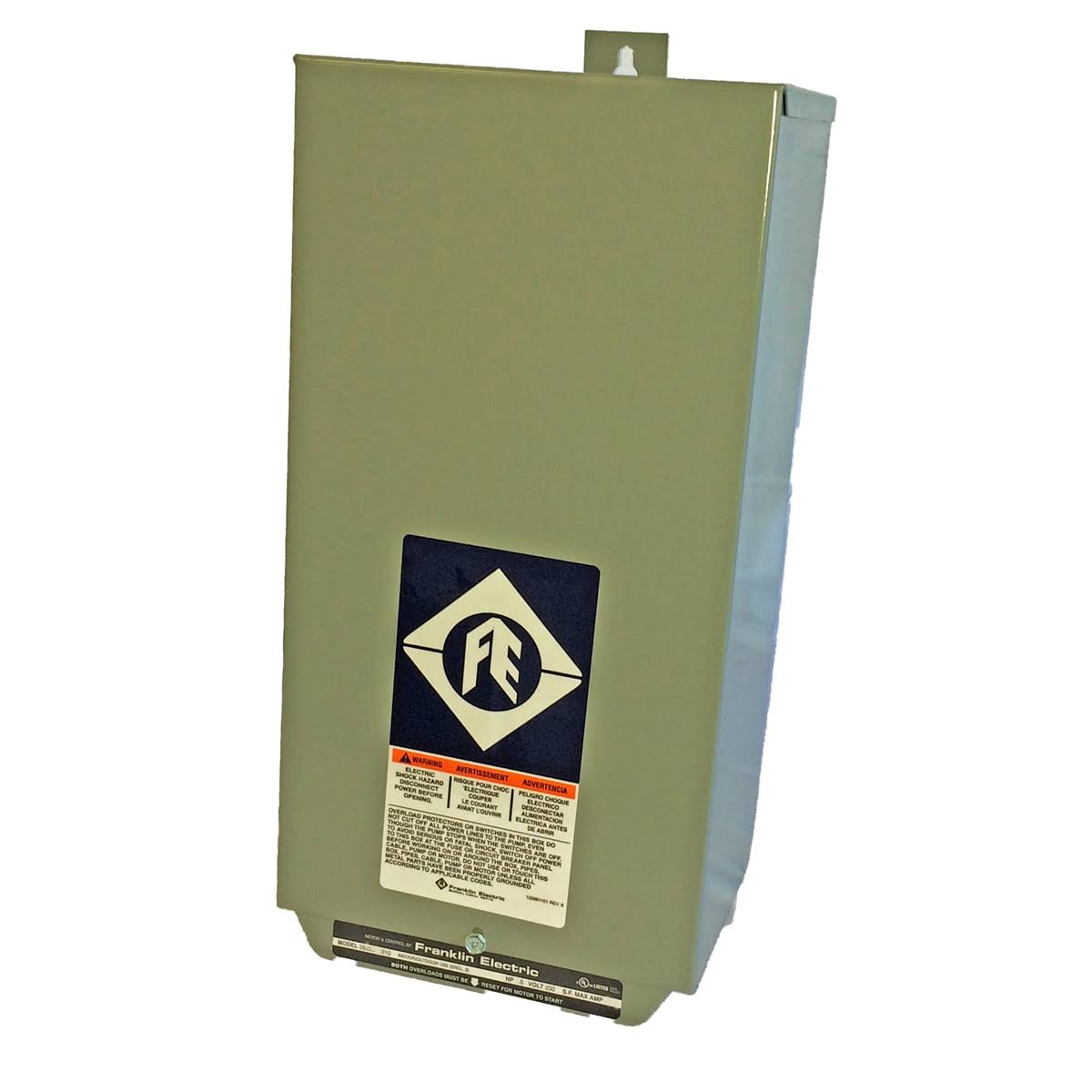 Franklin Electric 2821139310 Control Box,5HP,230V,1Phase