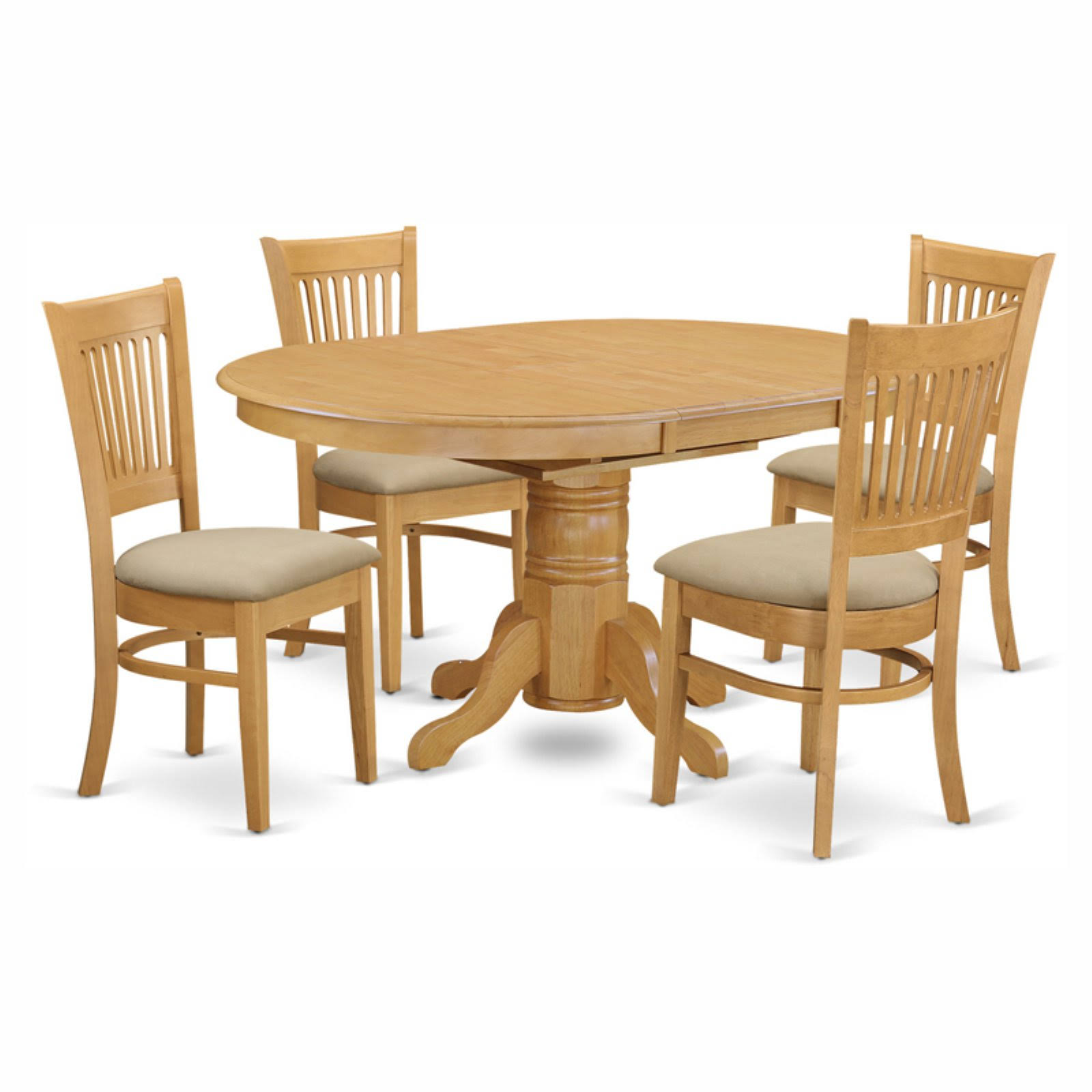 East West Furniture 5 Piece Dining Set-Table and 4 Dinette Chairs.