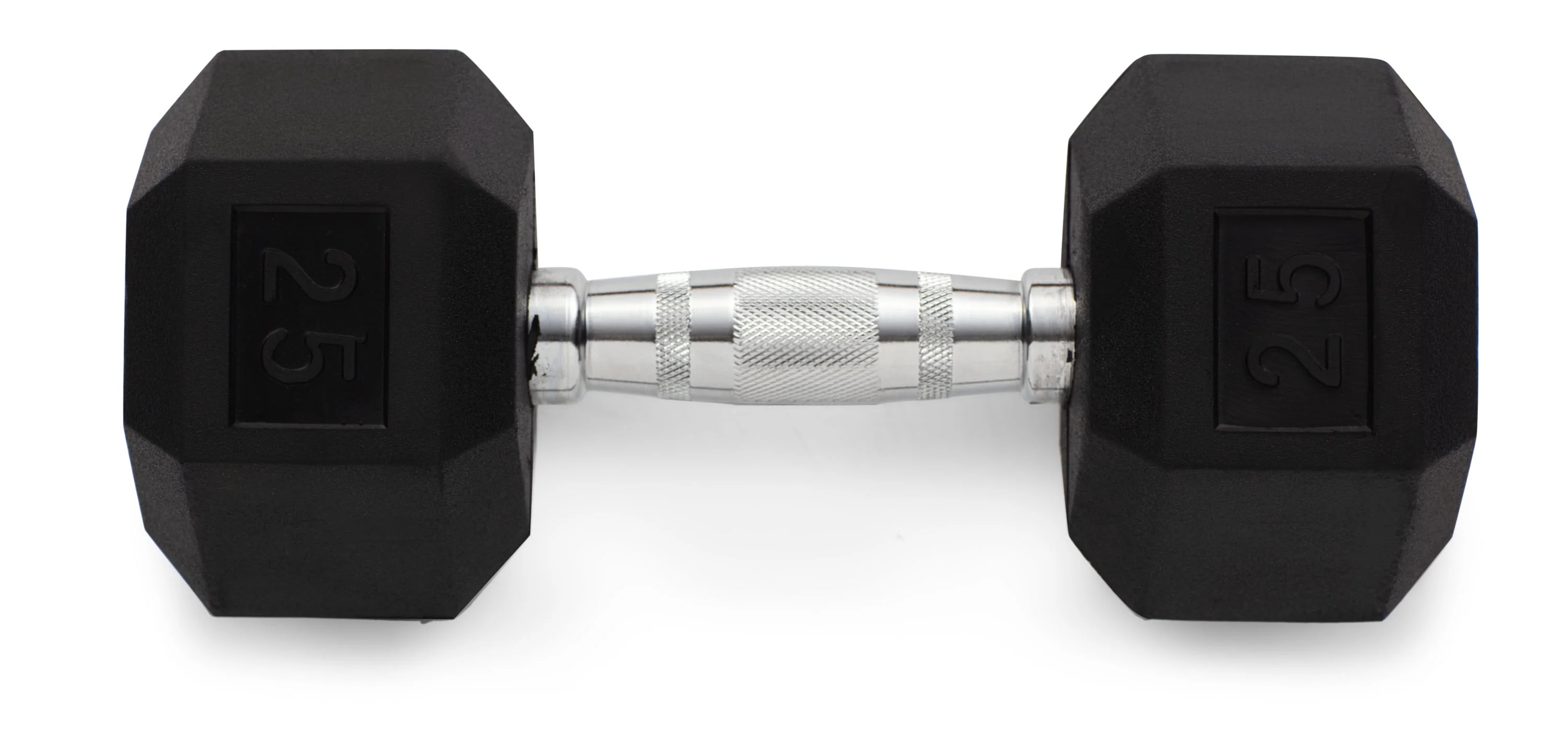 Weider, 25lb Rubber Hex Dumbbell, Single