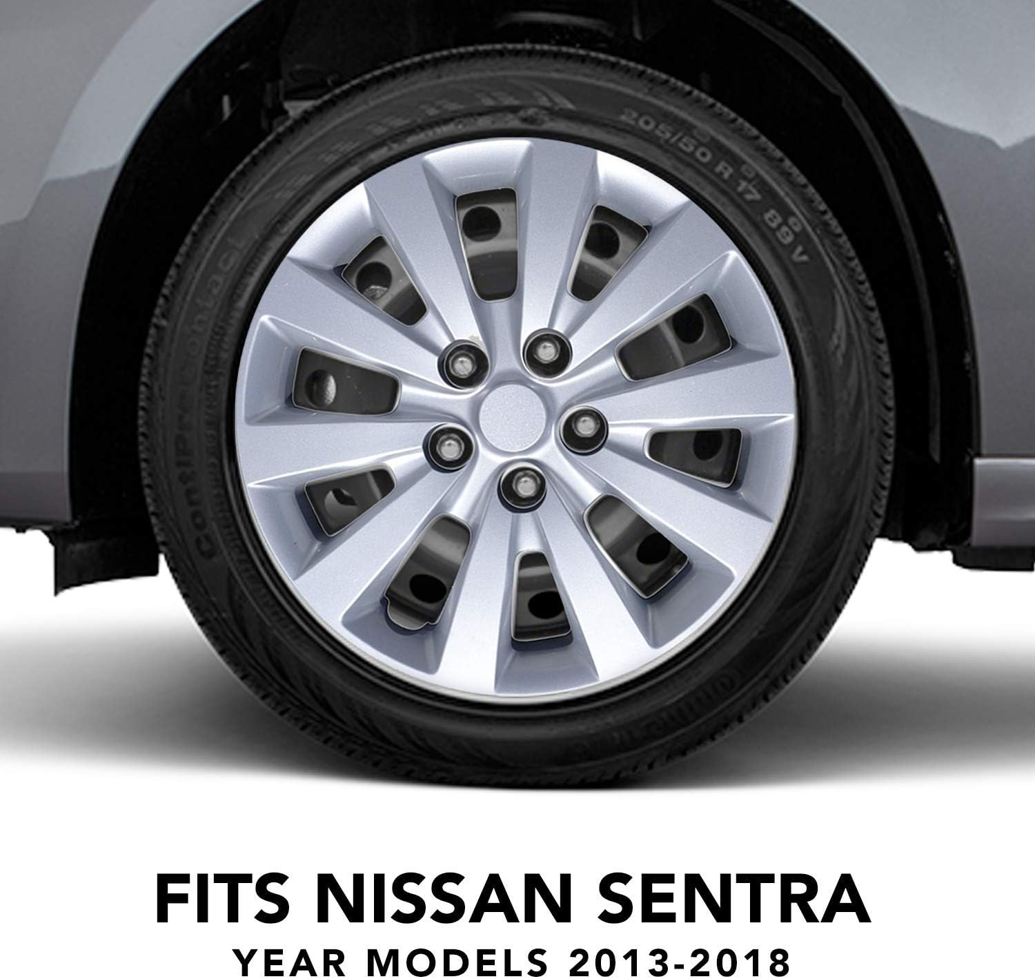 Mayde Hubcaps 16 inch – Fits Nissan Sentra (Set of 4), Wheel Covers for 2013-2018 Models