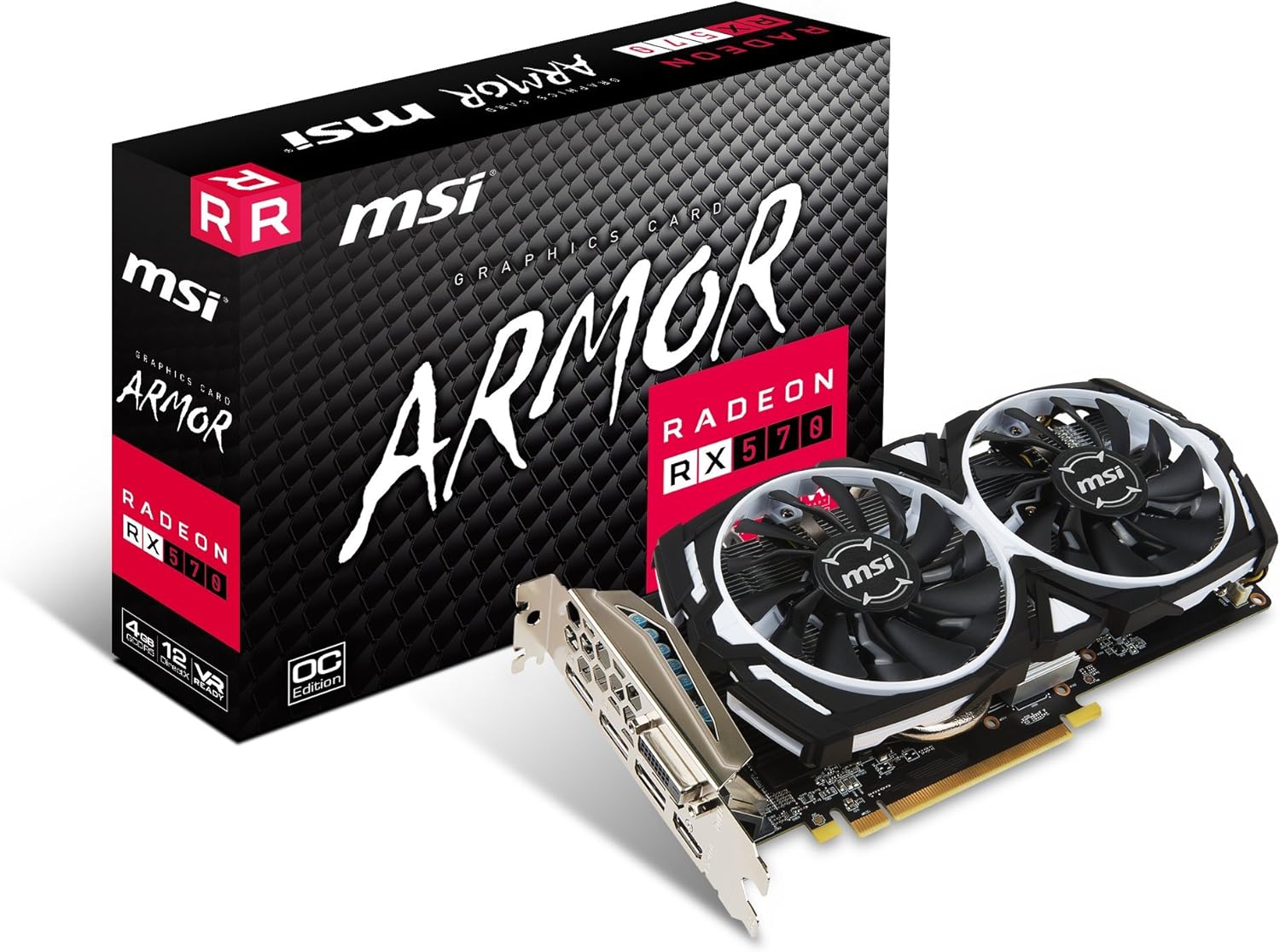 MSI Gaming Radeon RX 580 256-bit 4GB GDRR5 DirectX 12 VR Ready CFX Graphcis Card (RX 580 GAMING X 4G)