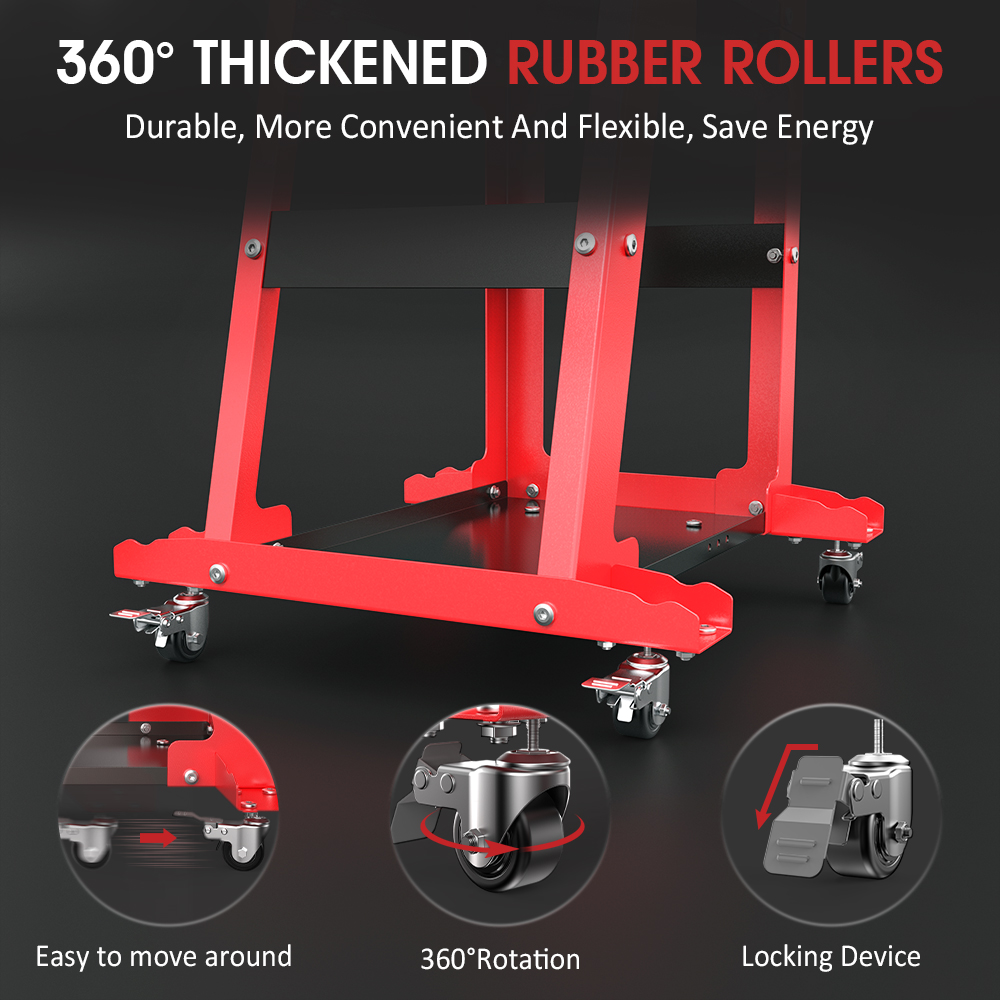Tool Rack Utility Cart with Wheels can be Towed Foldable Multi-purpose Universal Cart Repair Tools Repair Cart, Tool Trolley for Placing the Car Fuel Injector Cleaner Tester AJ400 AJ600