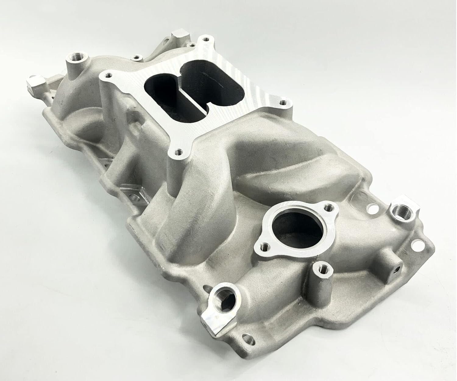 Aluminum Stain SBC Small Block Chevy 350 400 intake manifold Dual Plane 1955-1986 Idle-5500 RPM