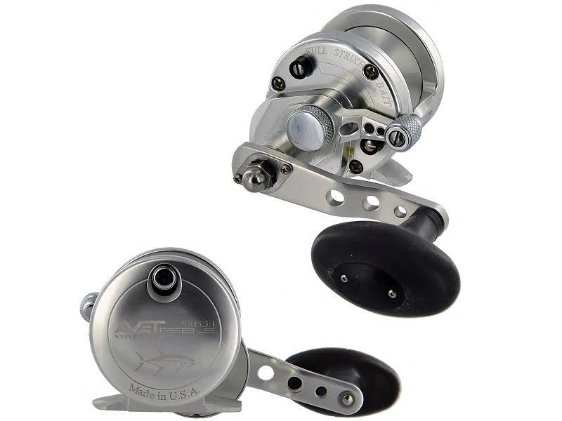 Avet SXJ 5.3 Silver Left Hand Lever Drag Casting Reel